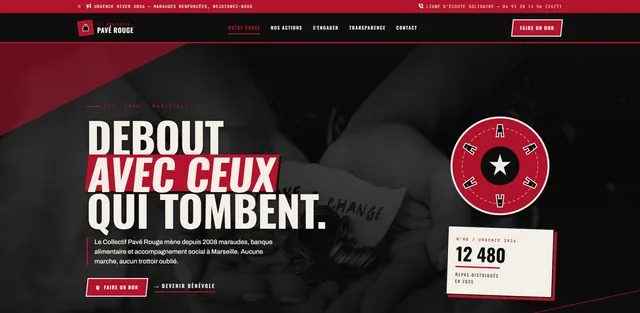Association site internet demo : Collectif Pave Rouge