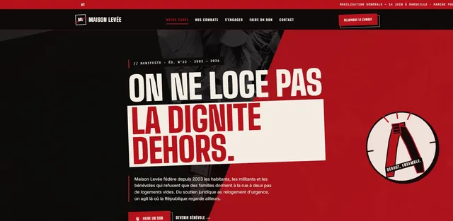Association site internet demo : Maison Levee