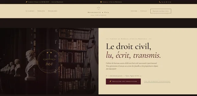 Avocat site internet demo : Cabinet Defourneau Et Fils