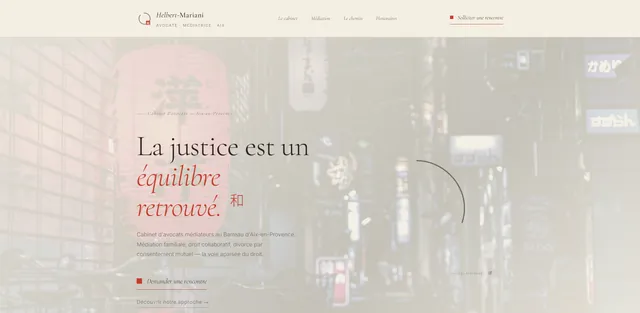 Avocat site internet demo : Helbert Mariani