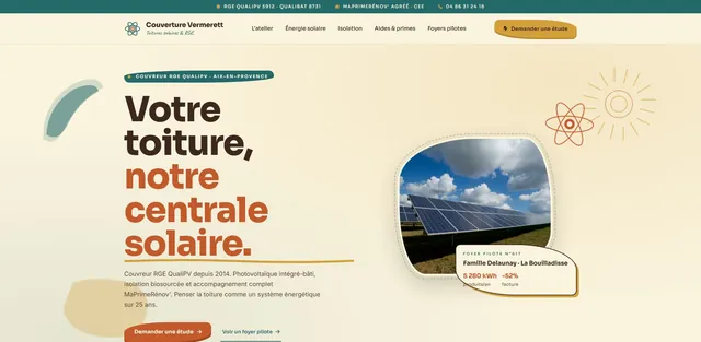 Couverture Vermerett : demo creation web pour Couvreur