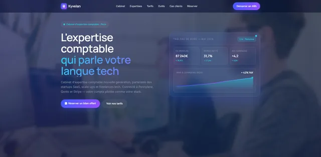 Cabinet Kyvelan : demo creation web pour Expert-comptable