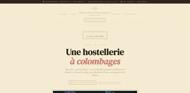 Exemple site web Hostellerie Lichtenmuhle pour Hotel