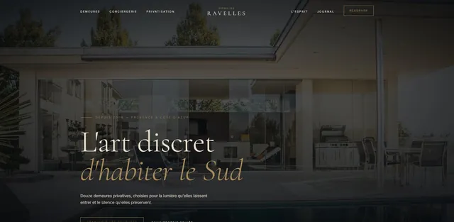 Domaine De Ravelles : demo creation web pour Location saisonnière