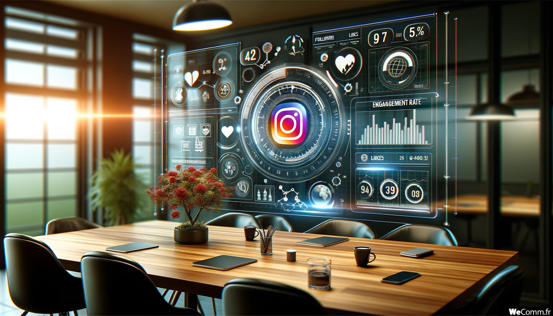 DALL·E 2023-12-06 13.41.46 – A professional and engaging image showcasing the concept of Instagram Key Performance Indicators (KPIs). The image should feature a sleek, modern desi_resultat ok