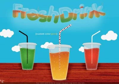 FreshDrink : Affiche publicitaire