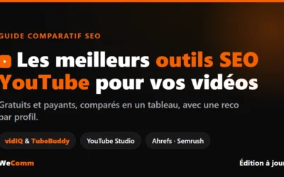 Outils SEO YouTube : les 10 meilleurs pour vos vidéos 2026