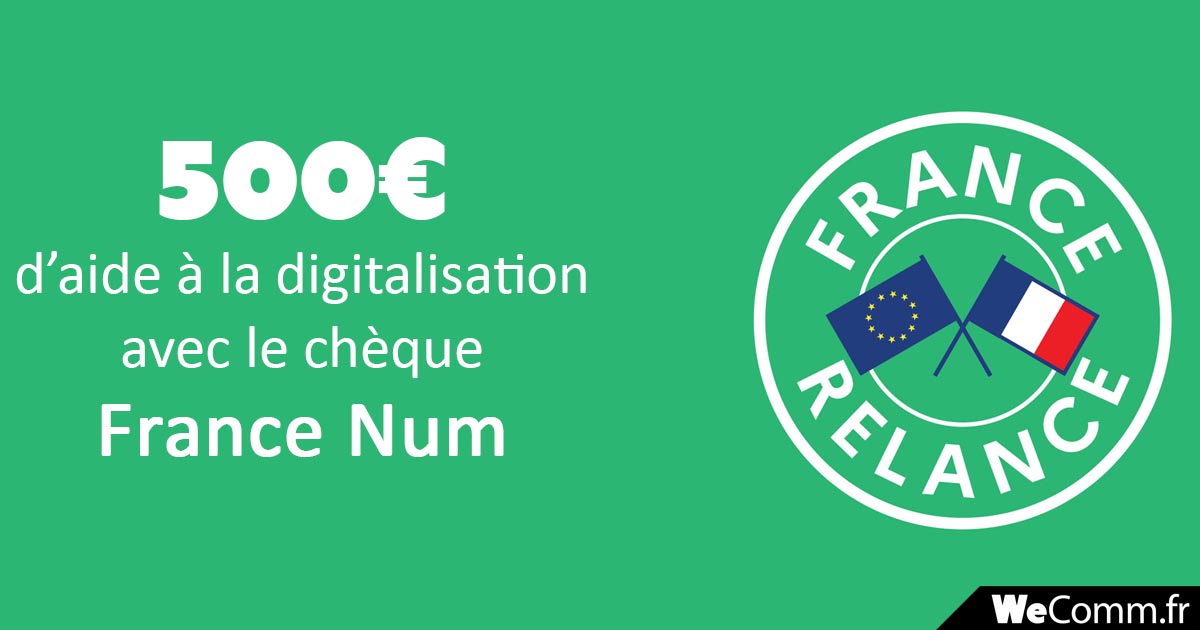 Chèque France Numérique pour la digitalisation
