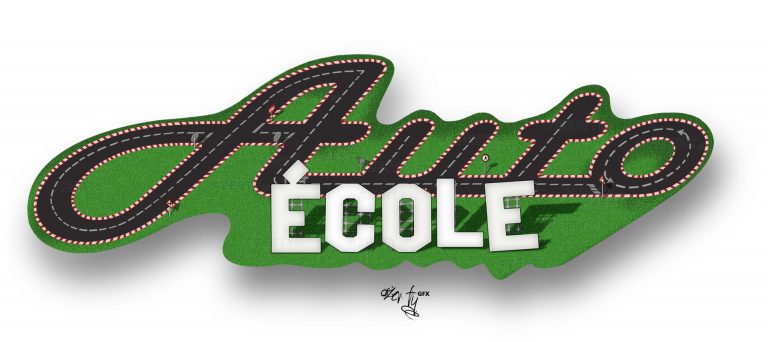 Auto-École : Illustration et Logo