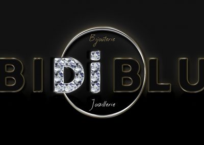 BidiBlu : Logo-illustration pour bijouterie et joaillerie