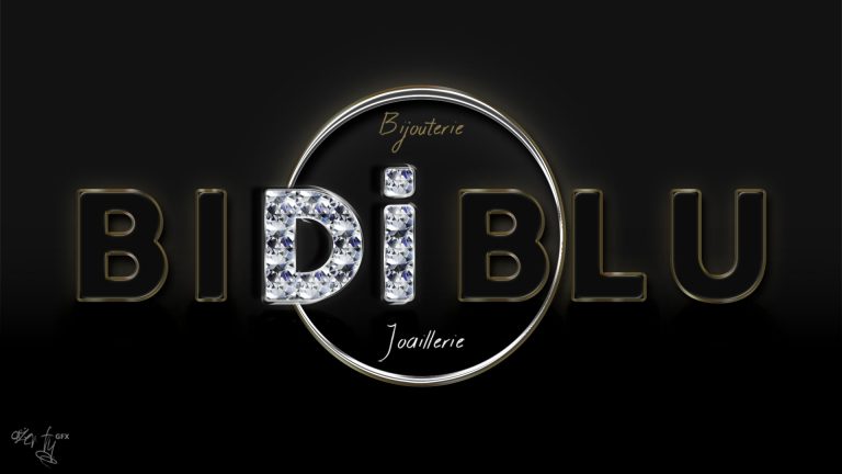 BidiBlu : Logo-illustration pour bijouterie et joaillerie