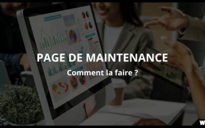 Comment créer et afficher une page de maintenance sur un site web ?